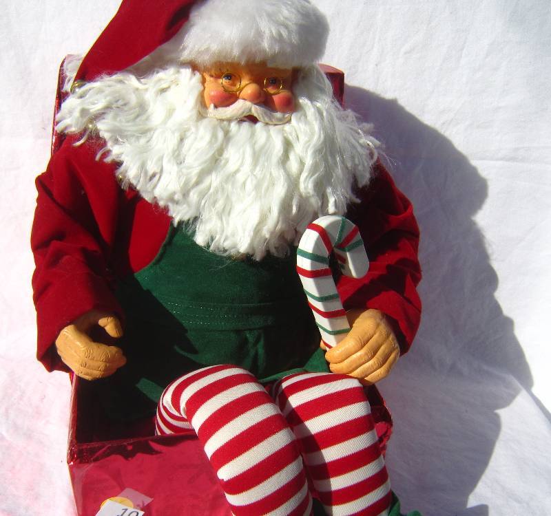 lot 279 image: Santa in Red Gift Box
