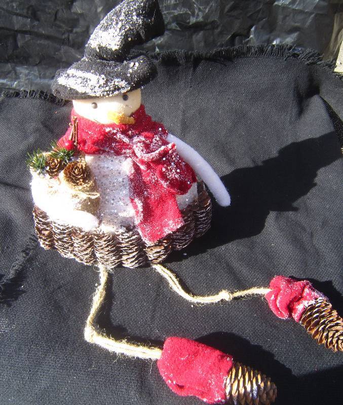 lot 293 image: Pinecone Snowman New