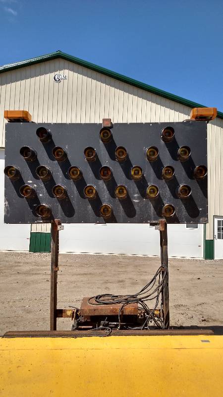 Arrow board with crash cushion