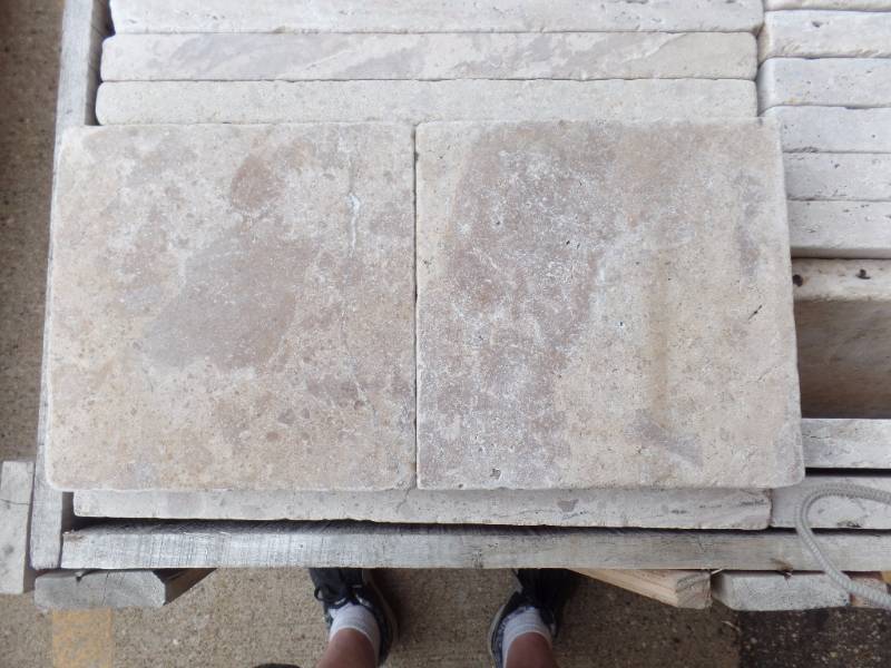 lot 6 image: Travertine Tumbled Pavers