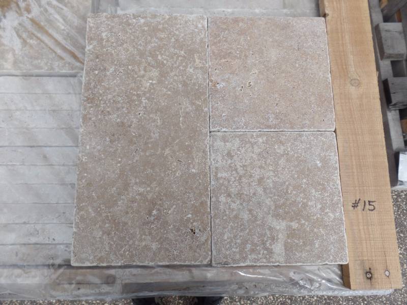 lot 15 image: Travertine Tumbled Pavers