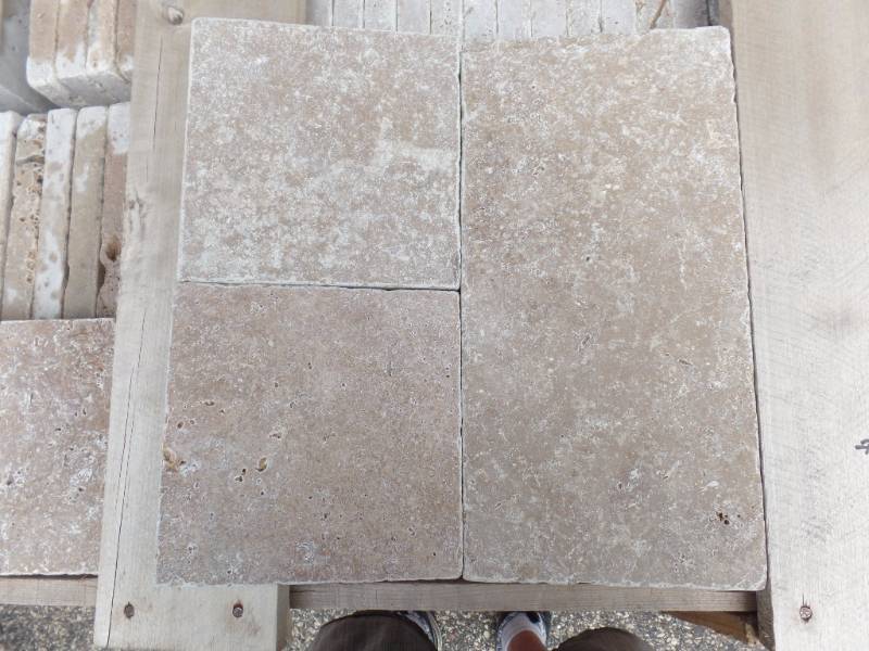 lot 16 image: Travertine Tumbled Pavers