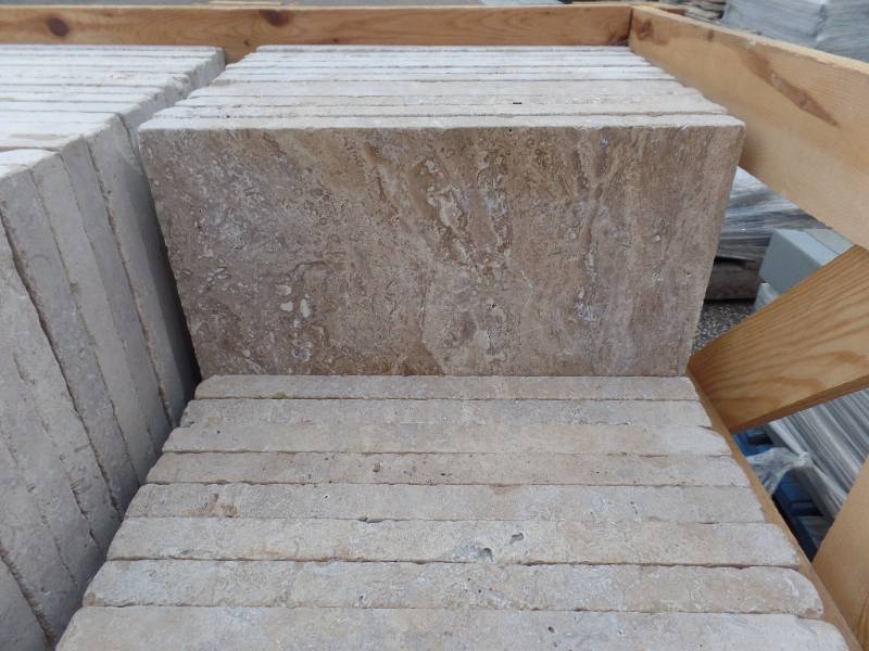 lot 48 image: Travertine Tumbled Pavers
