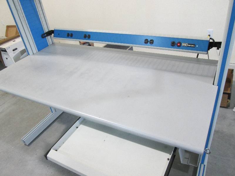 Work Bench - Great Shape, Sturdy, Power Source, Shelves, Extra Caddy