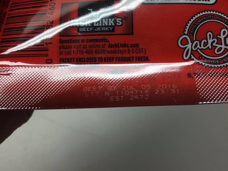 10- 1.25 OZ SWEET HOT BEEF JERKY, JACK LINKS