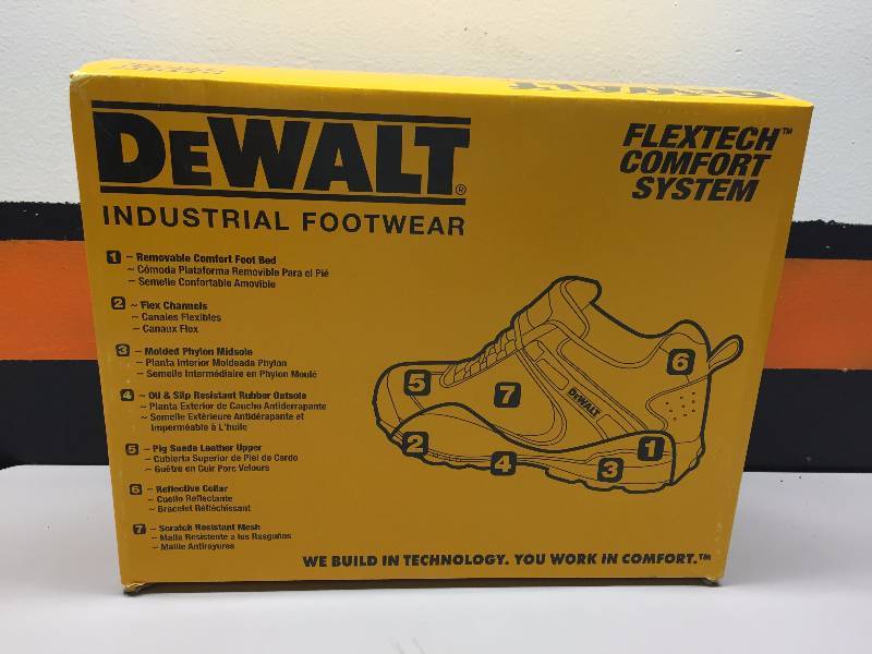 DEWALT FLEX COMFORT SYSTEM SHOES SIZE 8 12
