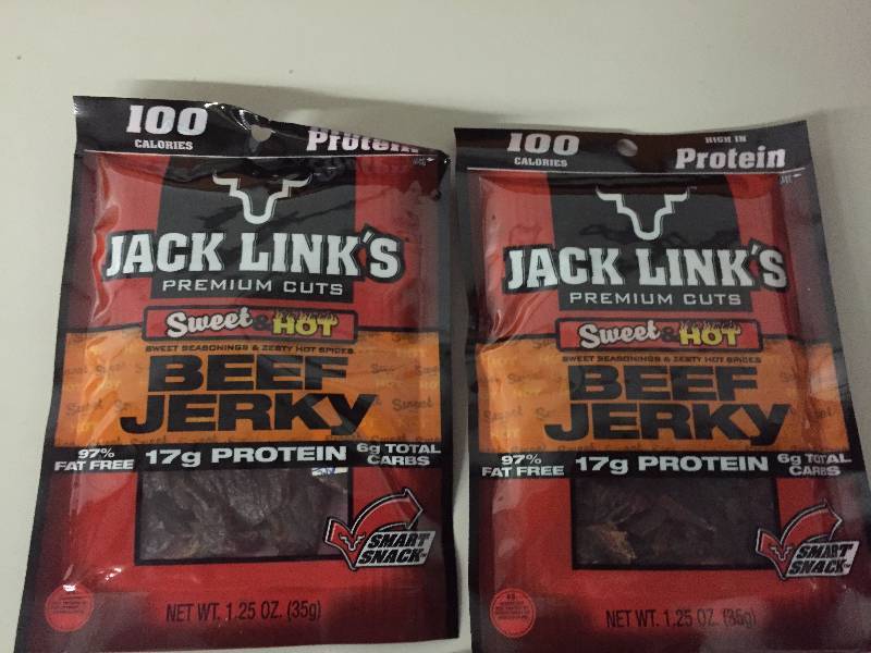 10- 1.25 OZ SWEET HOT BEEF JERKY, JACK LINKS