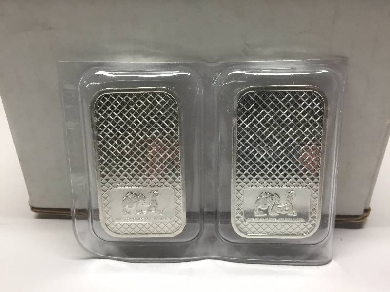 ONE TROY OUNCE .999 FINE SILVER, X2