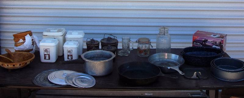 wooden salad set cast iron skillet