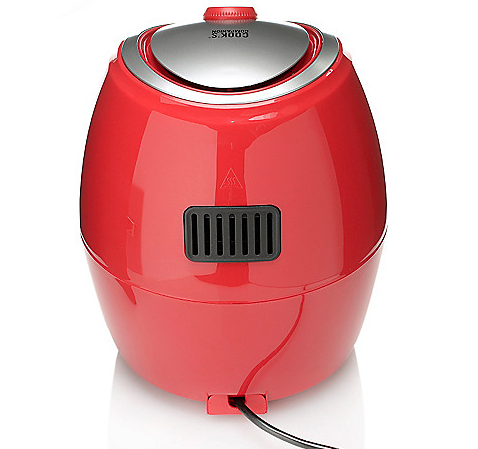 lot 7 image: Cooks Companion 2.2 qt High-Speed 1200W Air Fryer w Baking Cups & Trivet