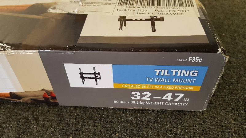 lot 37 image: SANUS Vuepoint Tilting Tu Wall Mount