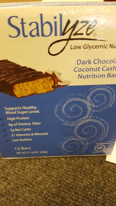 lot 16 image: 2 Pks Stabilyze Low Glycemic Nutrition Bars