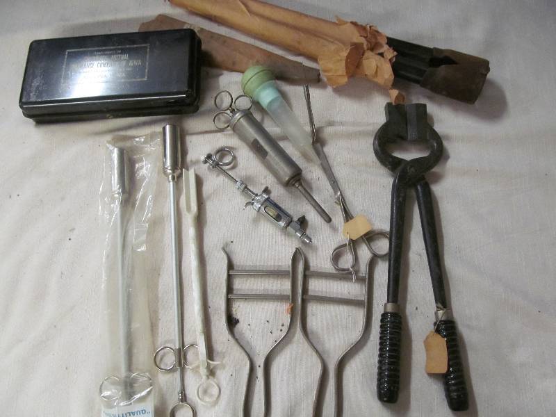 lot 55 image: vet tools