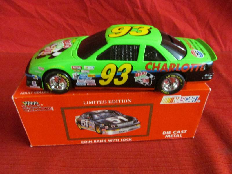 lot 150 image: Racing Champions          die cast metal bank