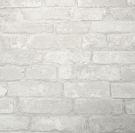 lot 68 image: Nicole Curtis Home Set of Two Removable Wallpaper Rolls w Application Kit  - Brick Pattern