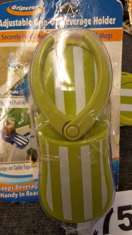 lot 75 image: 2 - Gripster Adjustable Grip-On Beverage Holder