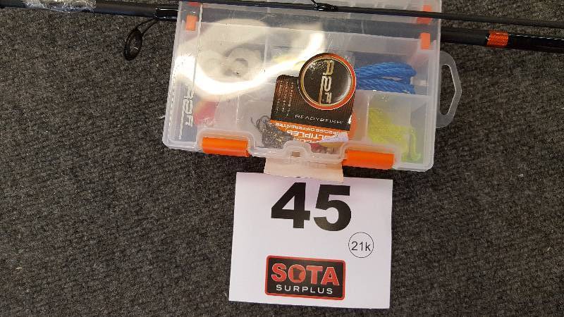 lot 45 image: Ready 2 Fish Rod & Reel wBait Combo
