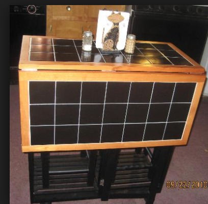 lot 90 image: Tile-Top Buffet - CherryBlack