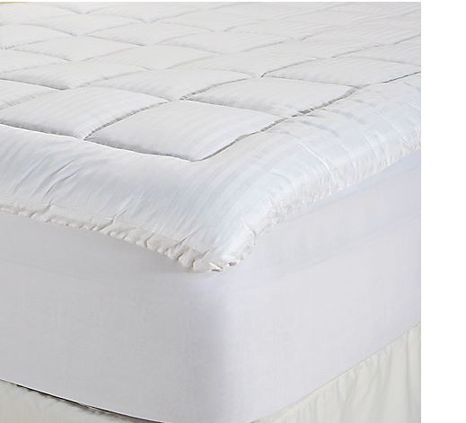 lot 9 image: Cozelle 260TC Cotton Nano-Tex 1.5 Gusseted Mattress Topper - QUEEN