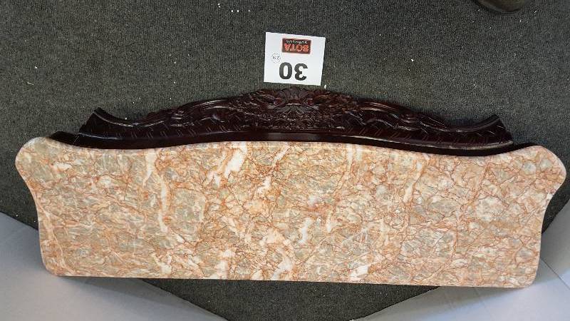 lot 30 image: Granite wwood base Table top