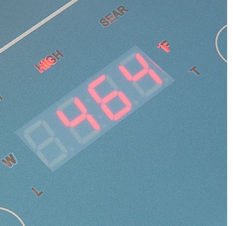 lot 47 image: Cooks Companion 1500W LED Colored Glass Programmable Induction Cooker - RED