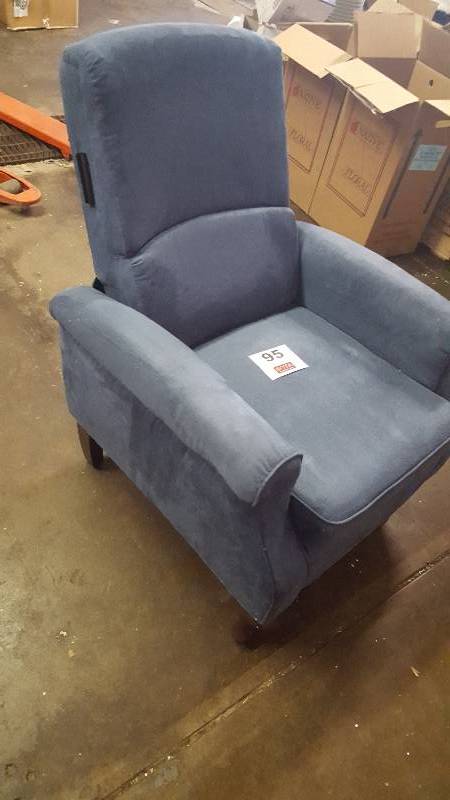 lot 95 image: Blue Lounge Chair