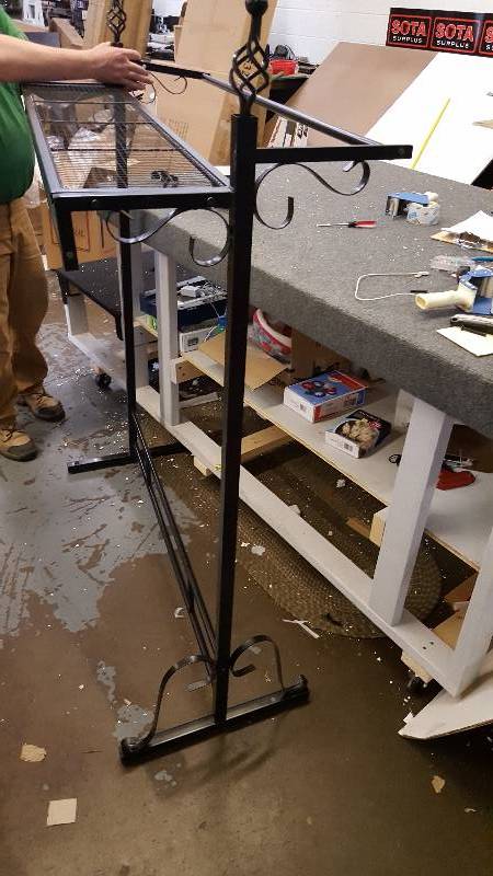 Metal Coat Rack with shelf