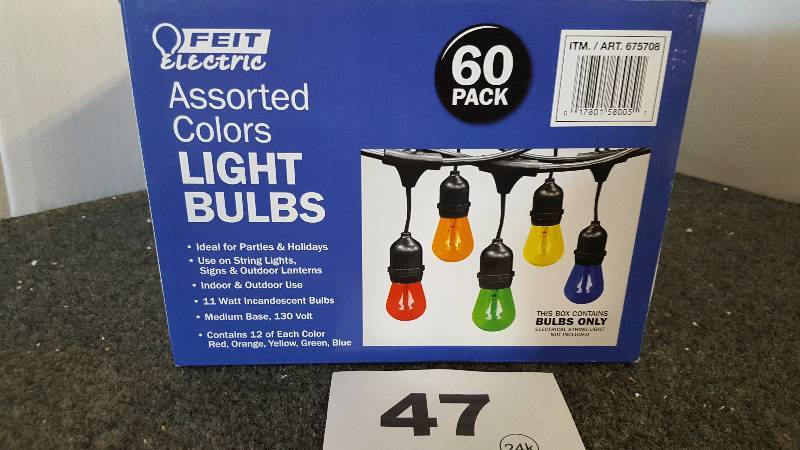 Feit electric Assorted Color Lights 60 Pack