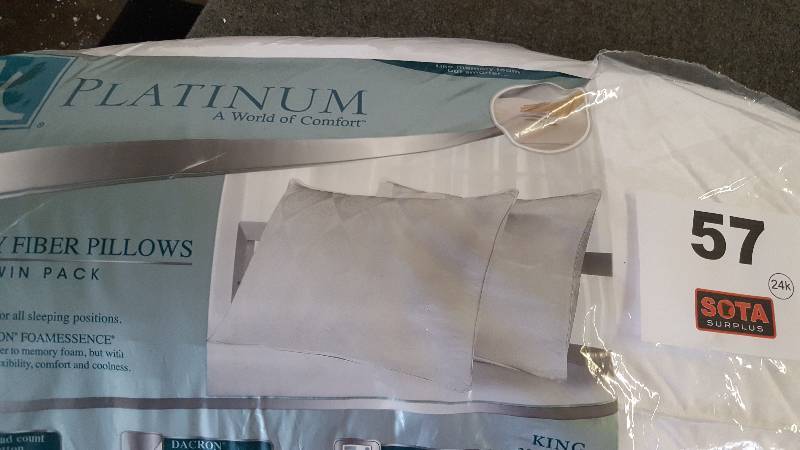 platinum memory fiber pillows