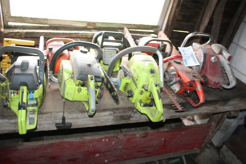 lot 88 image: Lot of Chainsaws Including Homelite Wen Poulen And More