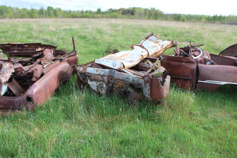 lot 168 image: Lot of (3) Piles of Scrap Metal