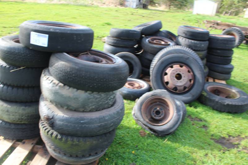 lot 183 image: Lot of Tires Various Sizes, Condition With Wheels