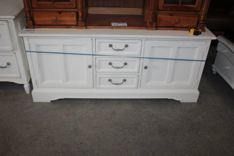 Lot of (3) White Dressers