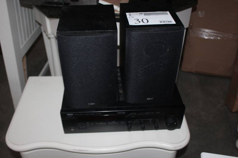 Lot of (3) Electronics Including 1) Yamaha Natural Sound Stereo Receiver AND 2) B&W Bookshelf Speakers