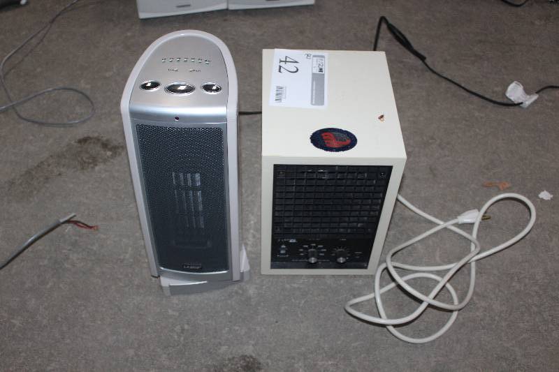 Lot of (2) Floor Space Heaters Including 1) Ceramic Air Heater AND 1) Living Air