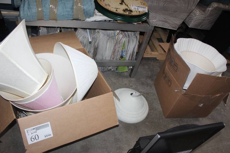 Lot of (2) Boxes of Lamp Shades