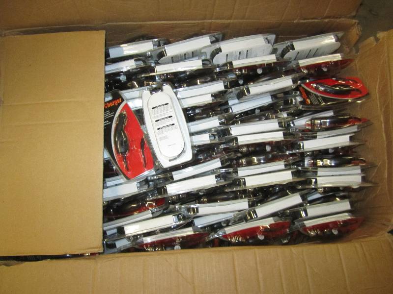 Cae of 45 vehicle chargers...