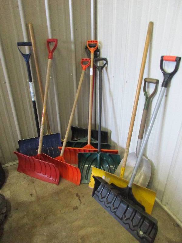 snow shovels
