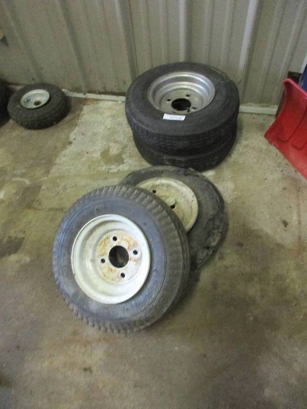Trailer rims and tires