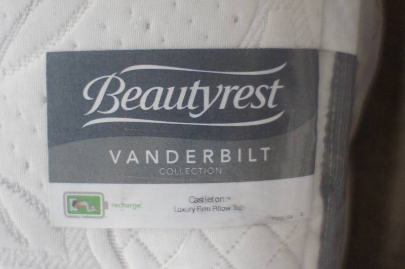 Beautyrest vanderbilt collection queen clearance pillow top