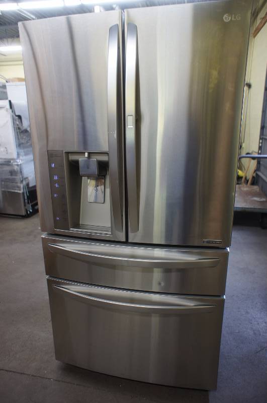 lot 1 image: LG Refrigerator- Model # (LMXS30776S)