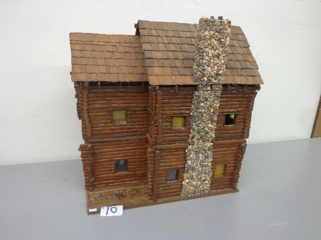 lot 10 image: Hand Made 2 Story Log Home