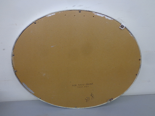 lot 64 image: Oval Mirror