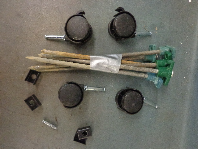 lot 71 image: Tent Stakes & Computer Chair Wheels