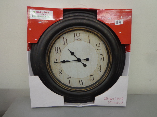 lot 84 image: Holiday Time Wall Clock