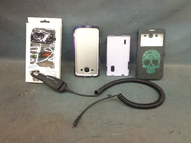 lot 117 image: Tough Tested Charger & 4 Phone Cases