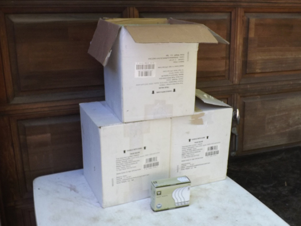 lot 40 image: Lot of 325 NIB Soft White 100w, 120v Light Bulbs