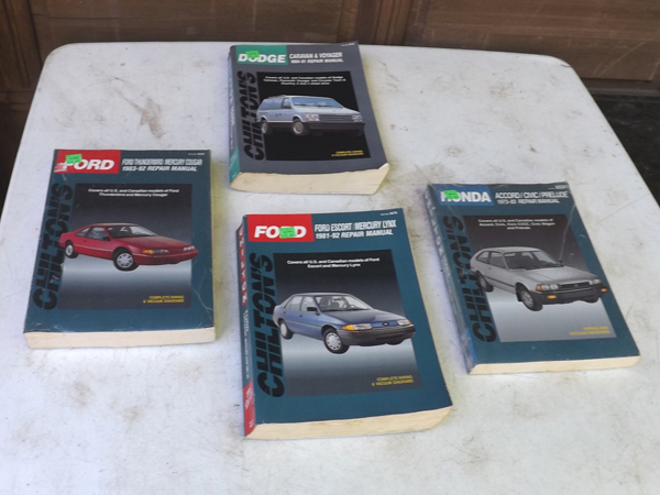 lot 41 image: Lot of 4 New Chiltons Auto Repair Books