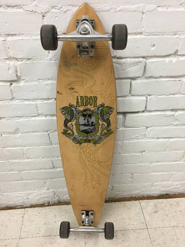 lot 47 image: arbor fish longboard retail $159