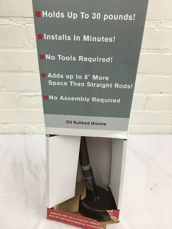 lot 201 image: Maytex Mills Heavy Weight Curved Shower Rod